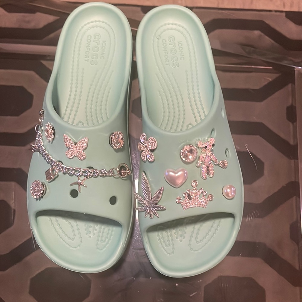 Blinged out Crocks new without tags.